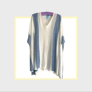 J.McLaughlin 100% Linen poncho, OS